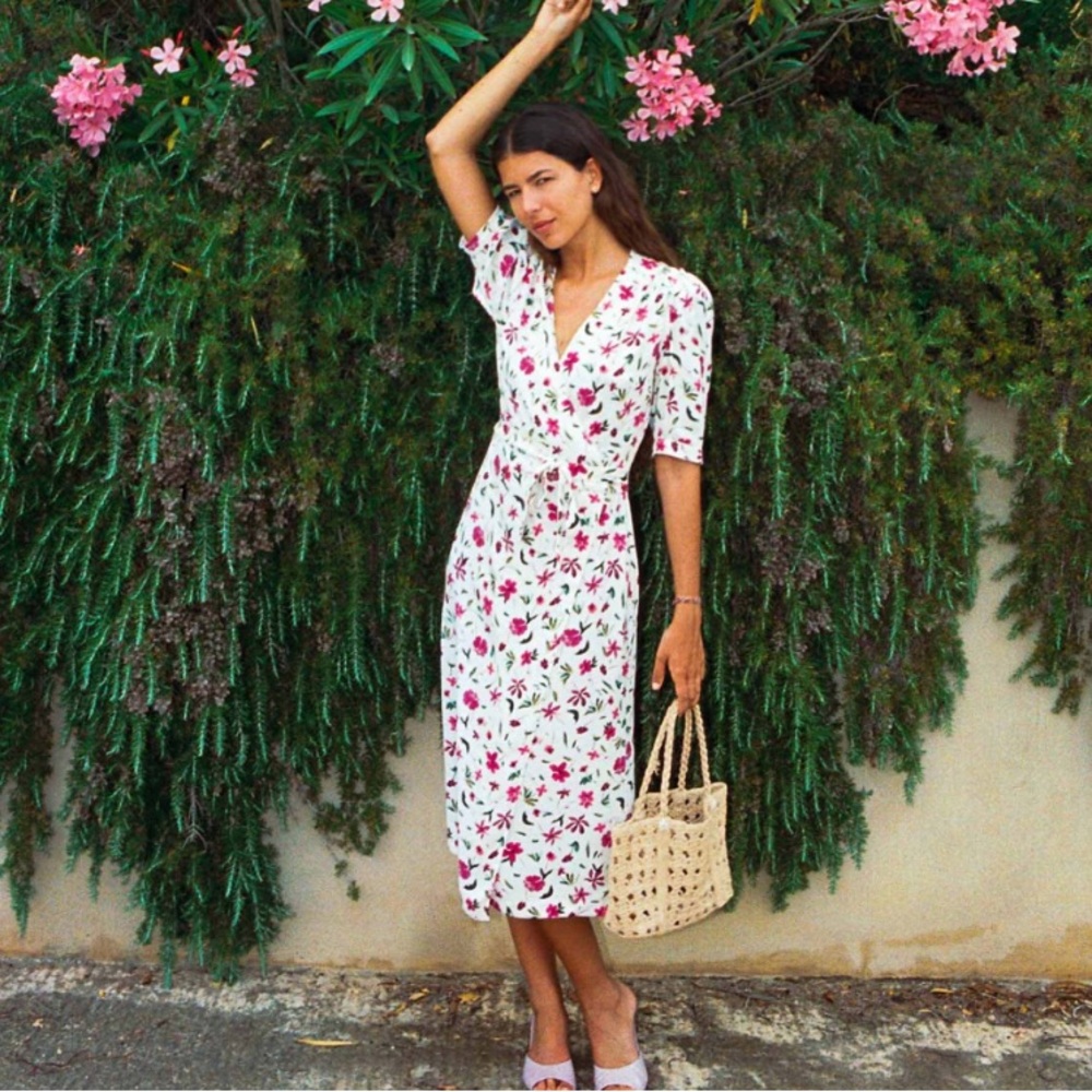 Rouje White and Black Sleeveless Sundress